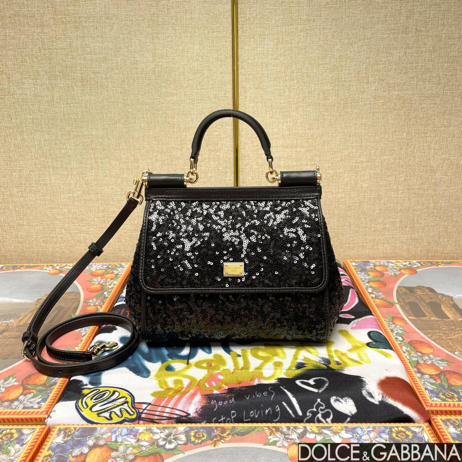 Dolce & Gabbana Classic Sequin Handbag