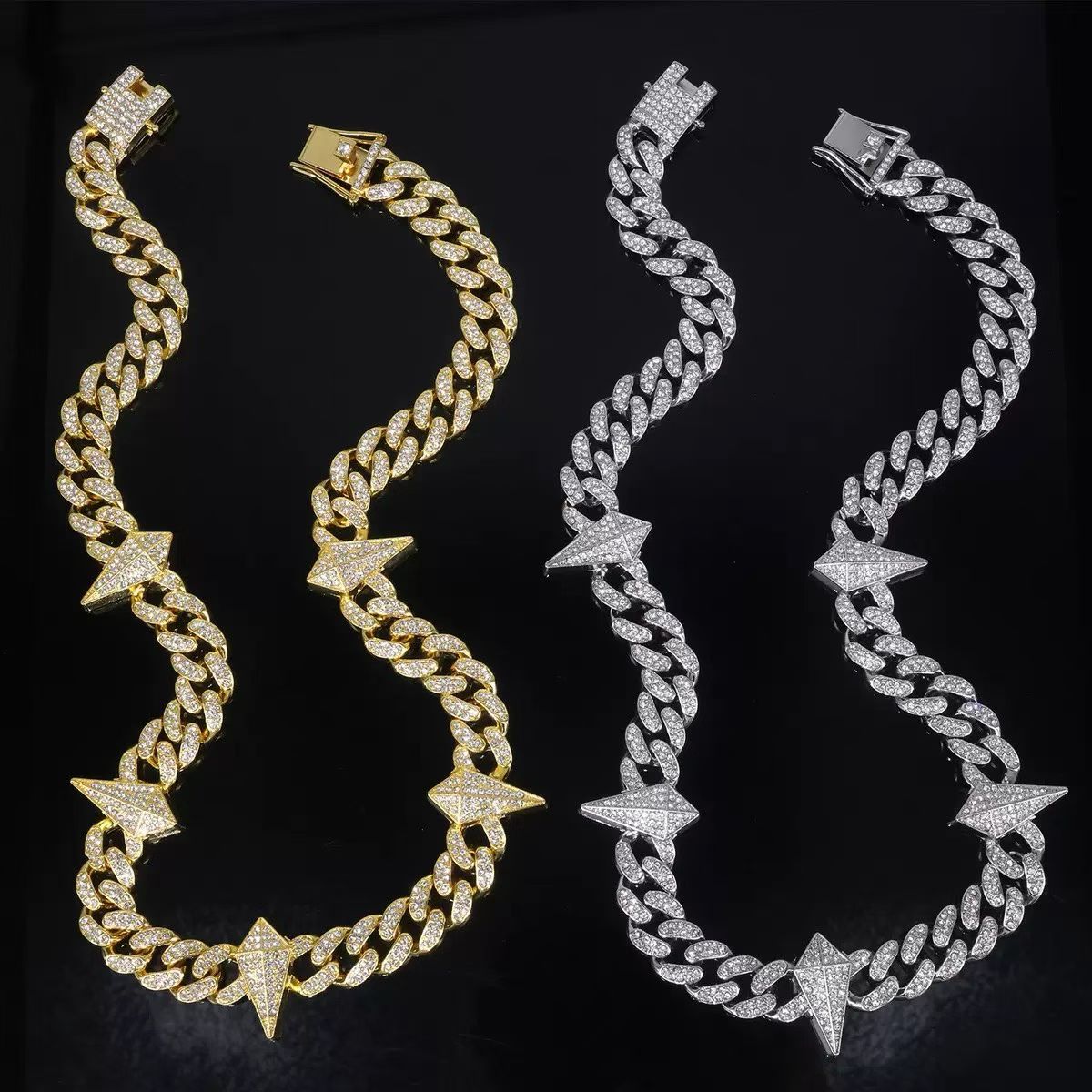 Arrow, Cross & Skull Jewelry Collection – Gold & Silver Cuban Link Necklaces & Bracelets