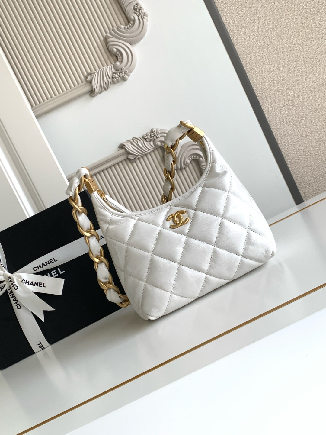 Chanel Classic Flap Bag Quilted Leather with Gold Hardware