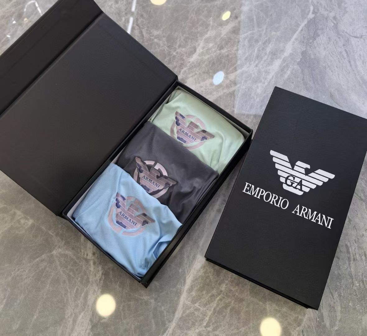 Emporio Armani AeroBriefs – Signature Crest Edition