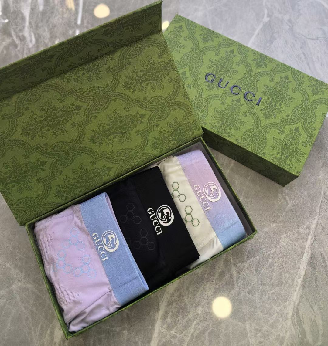 Gucci HexForm Briefs – Textured Elegance Edition