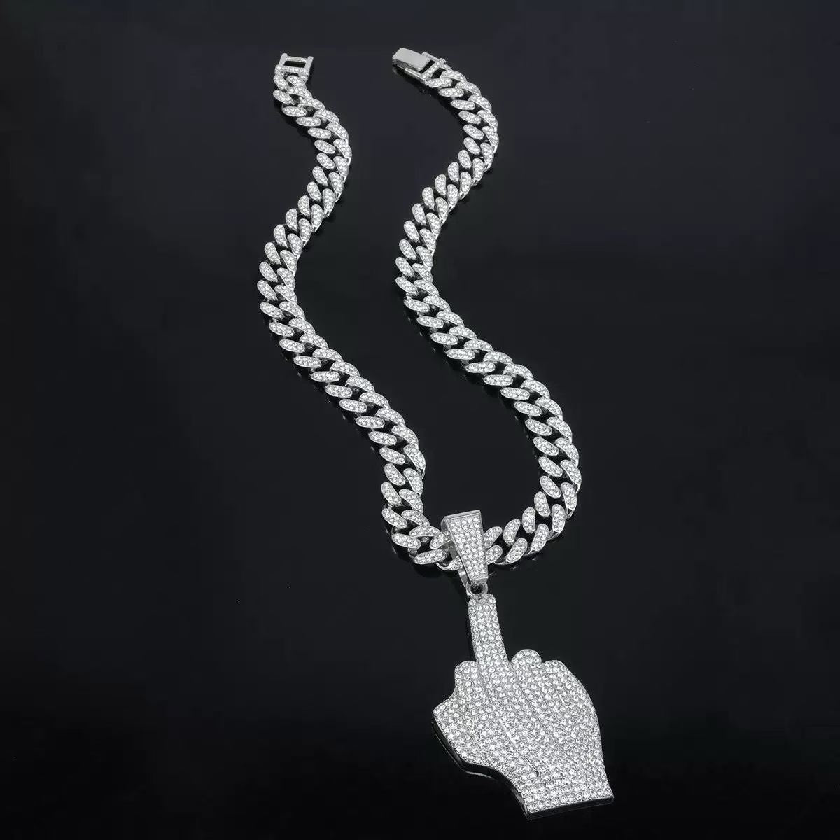 Iced-Out Statement Pendant Collection – Gold & Silver Cuban Link Necklaces with Custom Designs