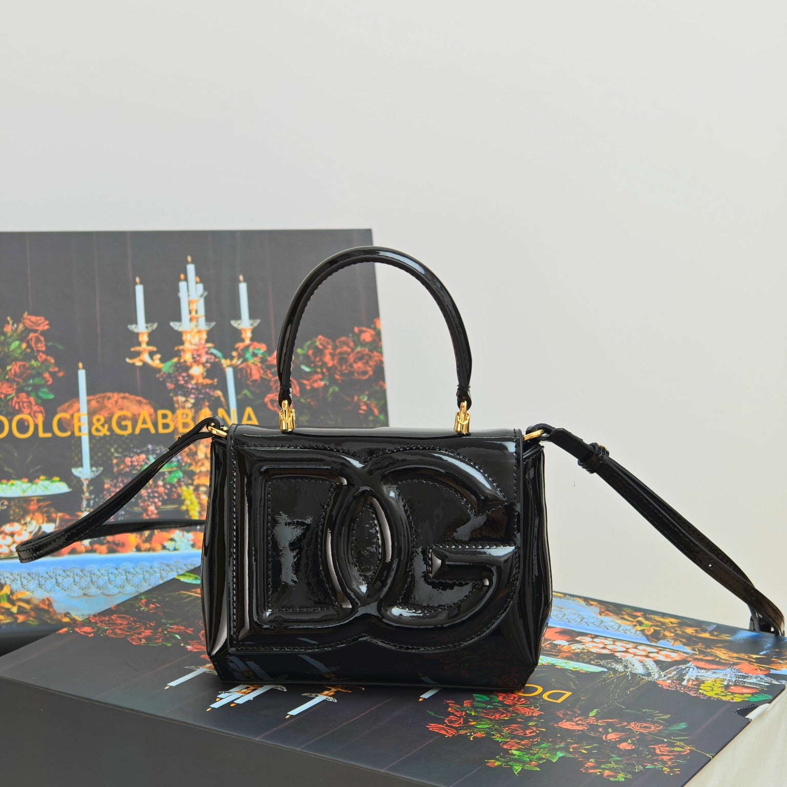 Dolce & Gabbana DG Embossed Handbag Structured Design