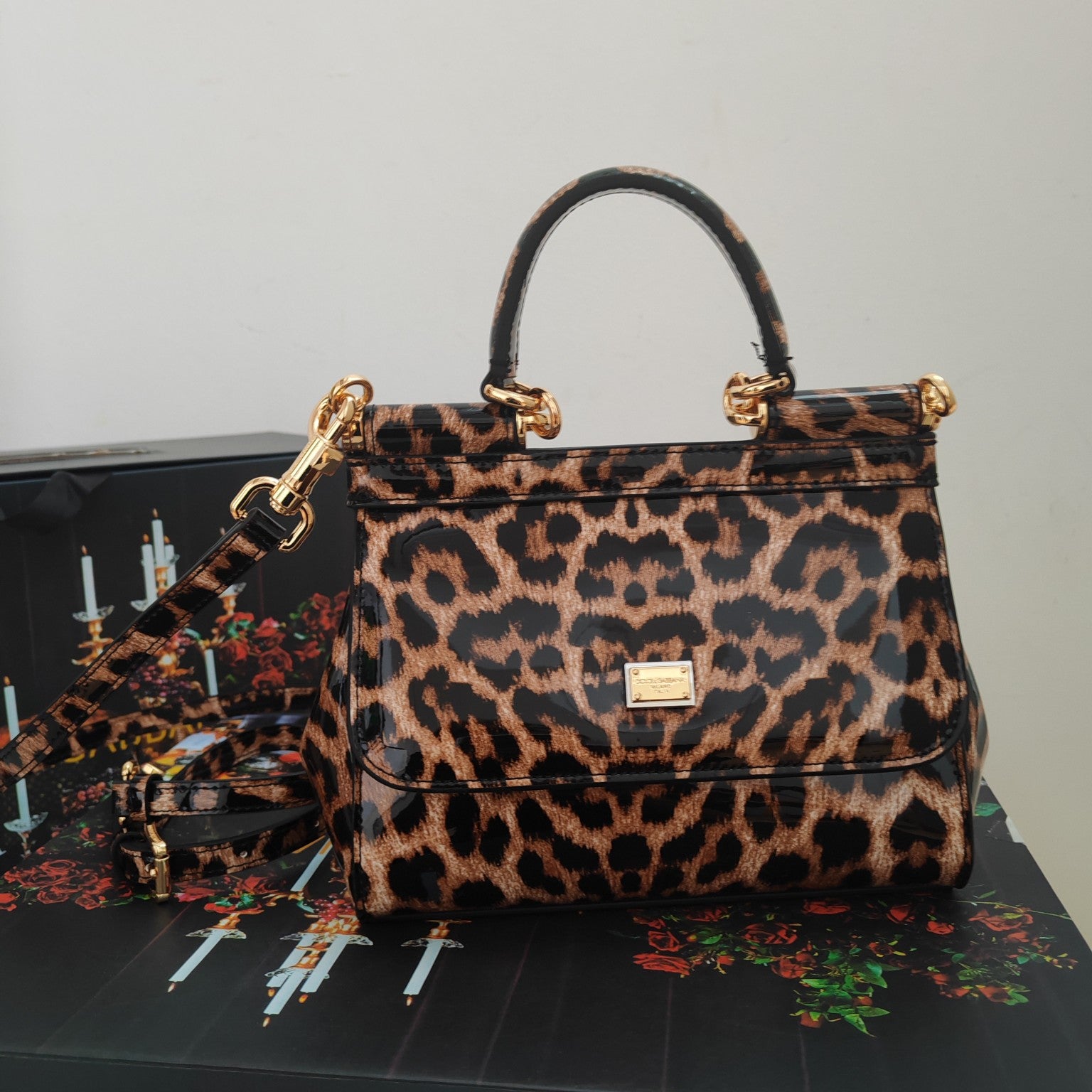 Dolce & Gabbana Classic Leopard-Print Handbag