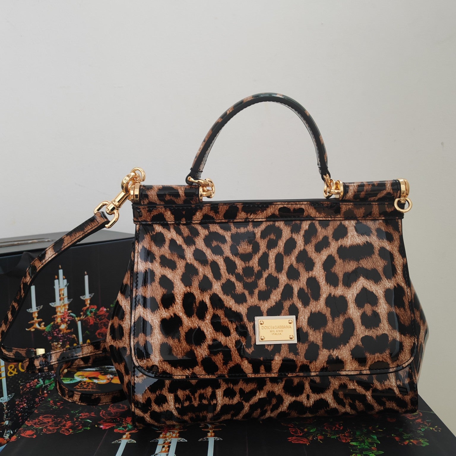 Dolce & Gabbana Classic Leopard-Print Handbag