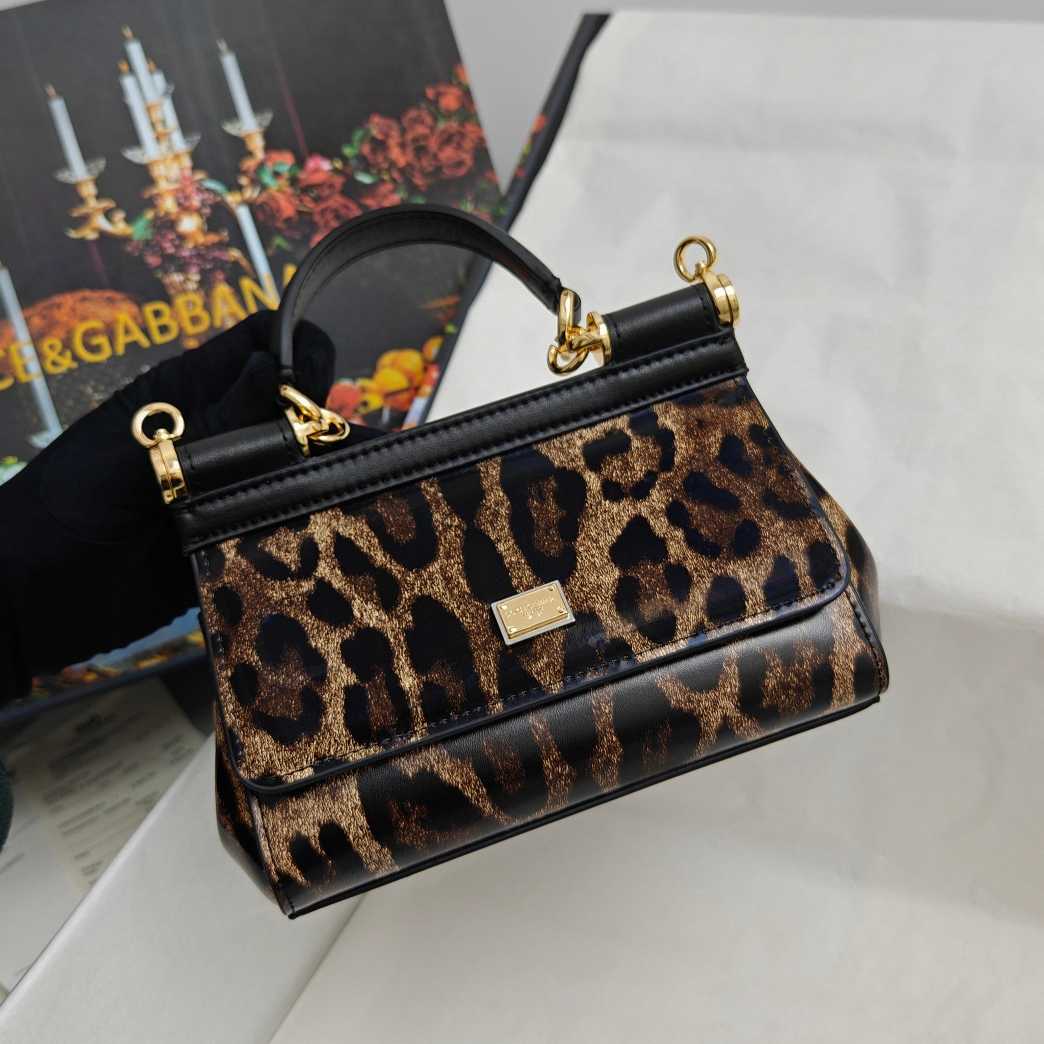 Dolce & Gabbana Classic Leopard-Print Handbag