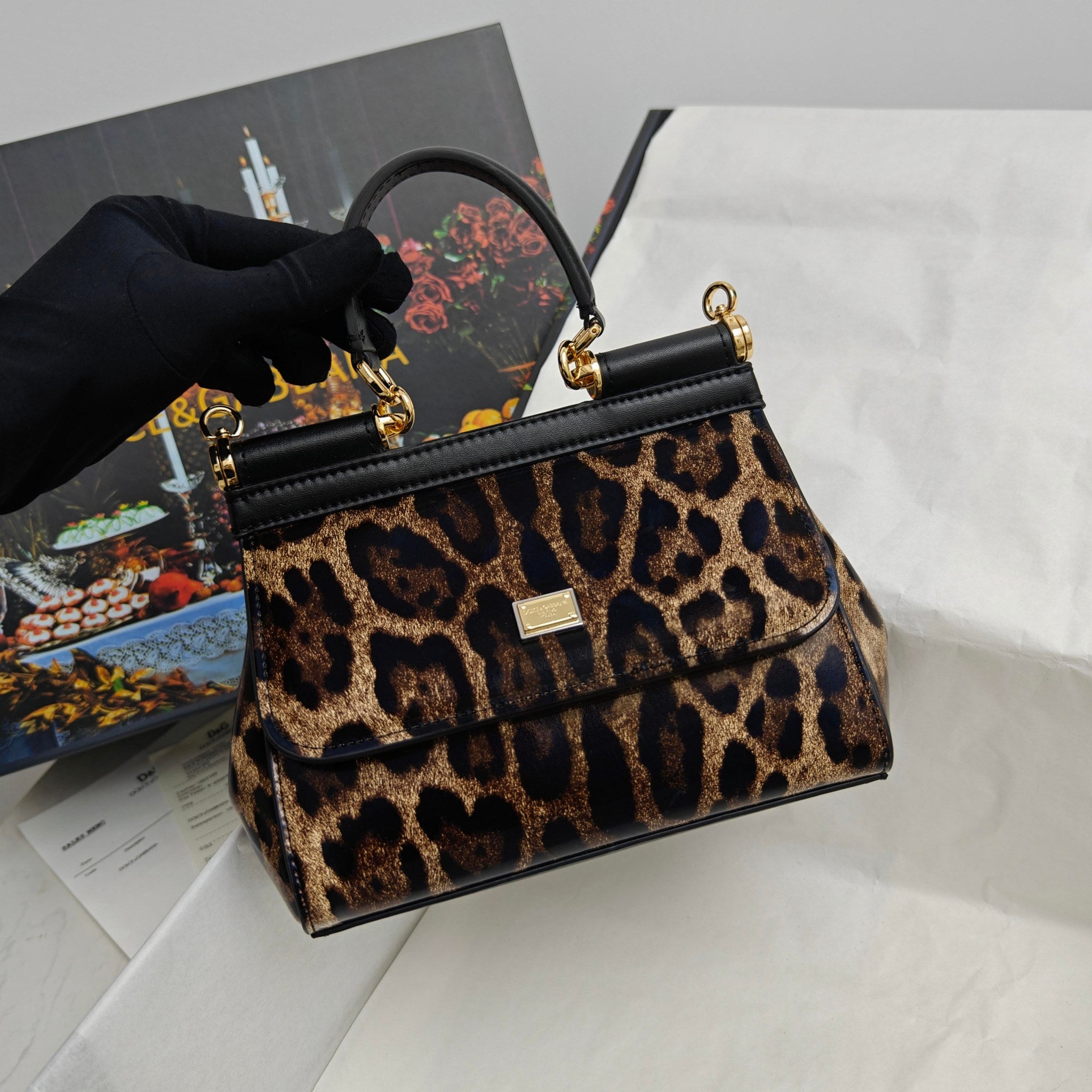Dolce & Gabbana Classic Leopard-Print Handbag