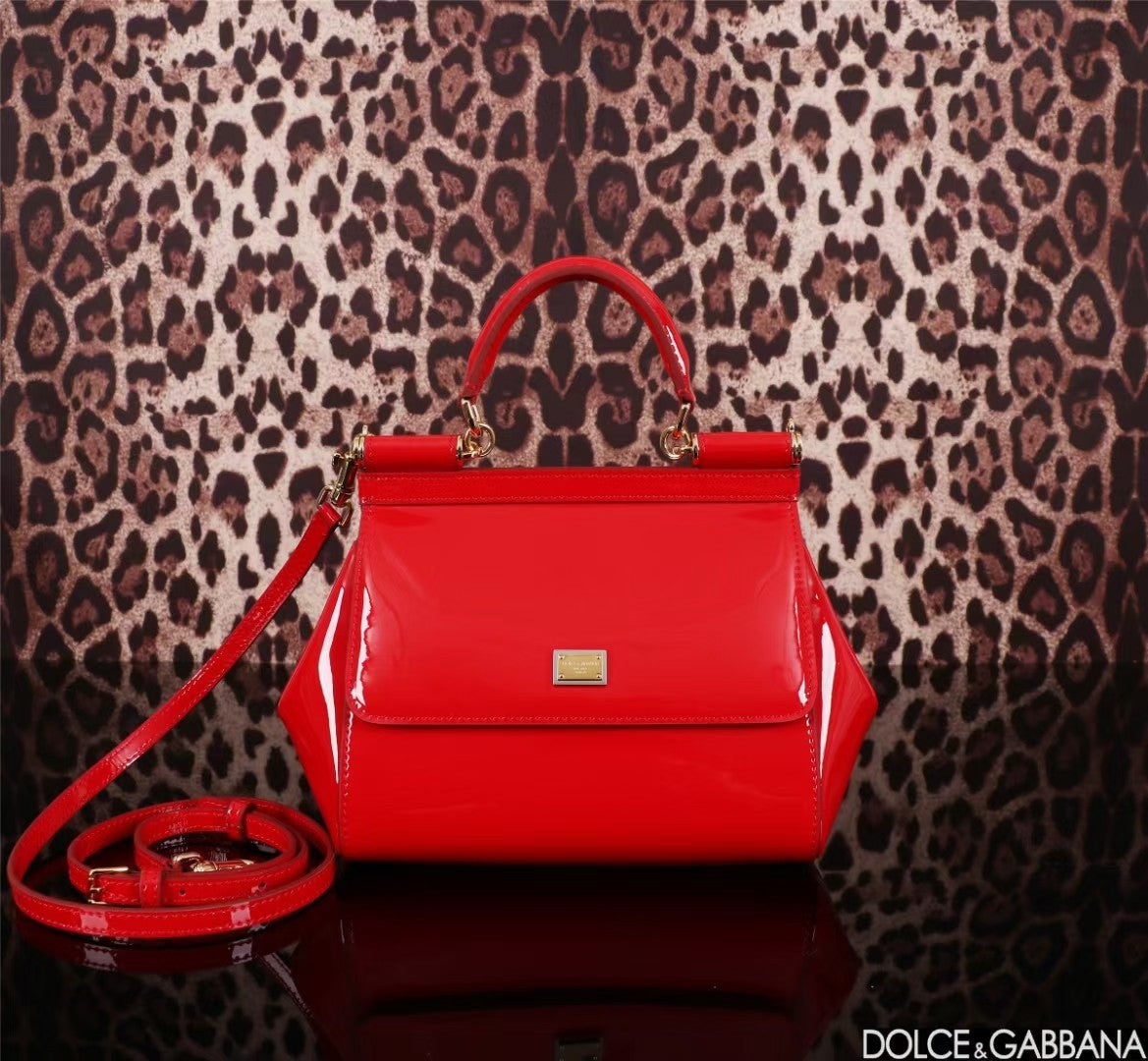 Dolce & Gabbana Classic Patent Calfskin Handbag