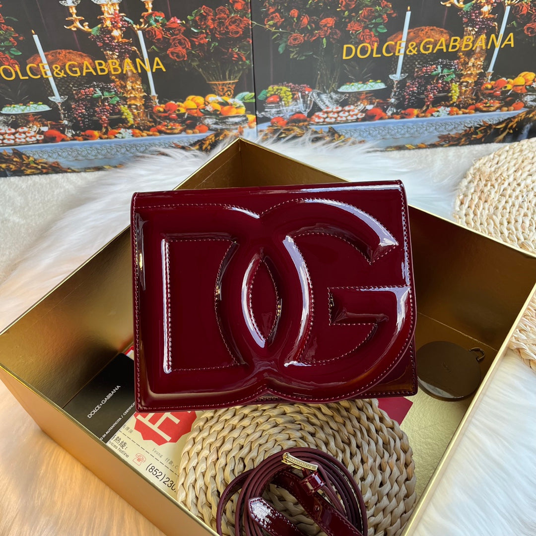 Dolce & Gabbana DG Embossed Handbag Glossy Finish
