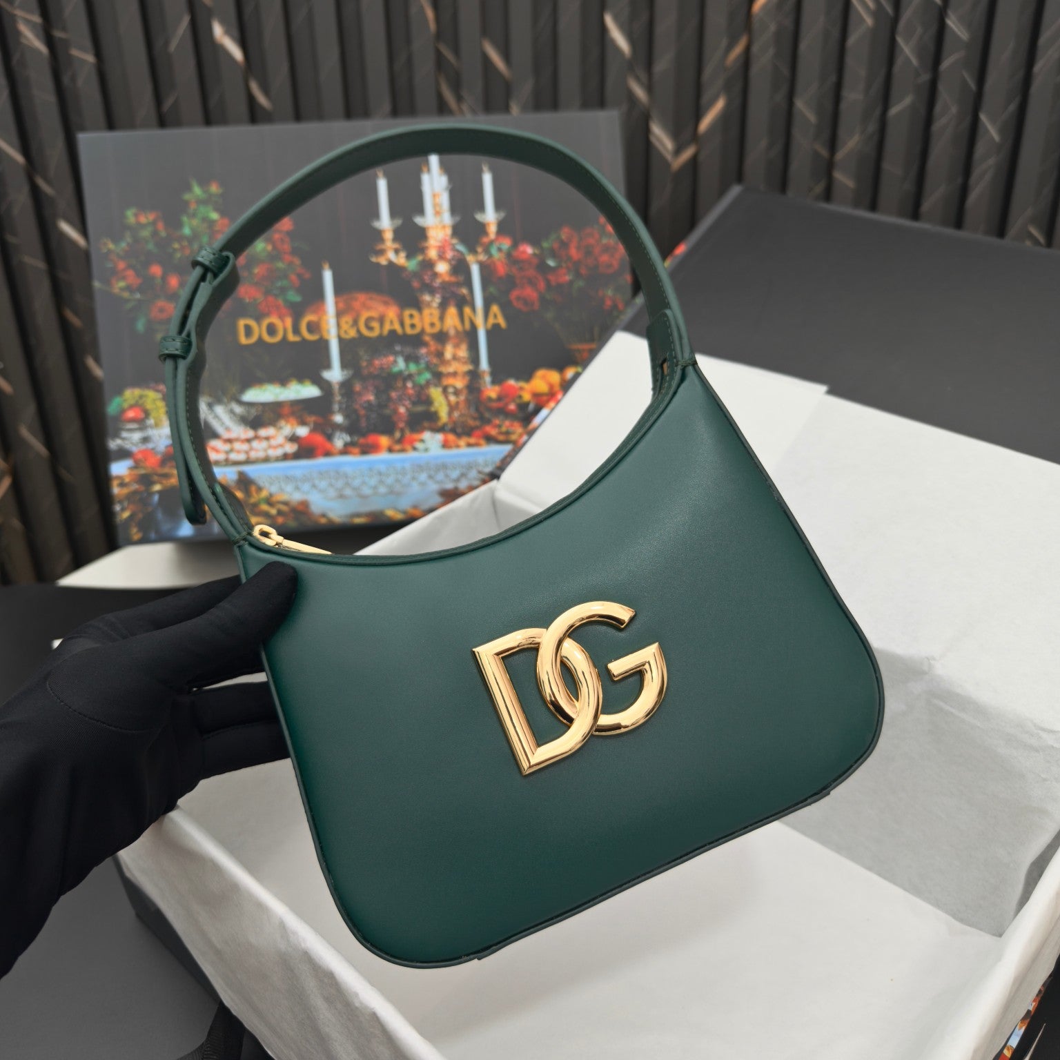 Dolce & Gabbana DG Logo Handbag Matte Leather