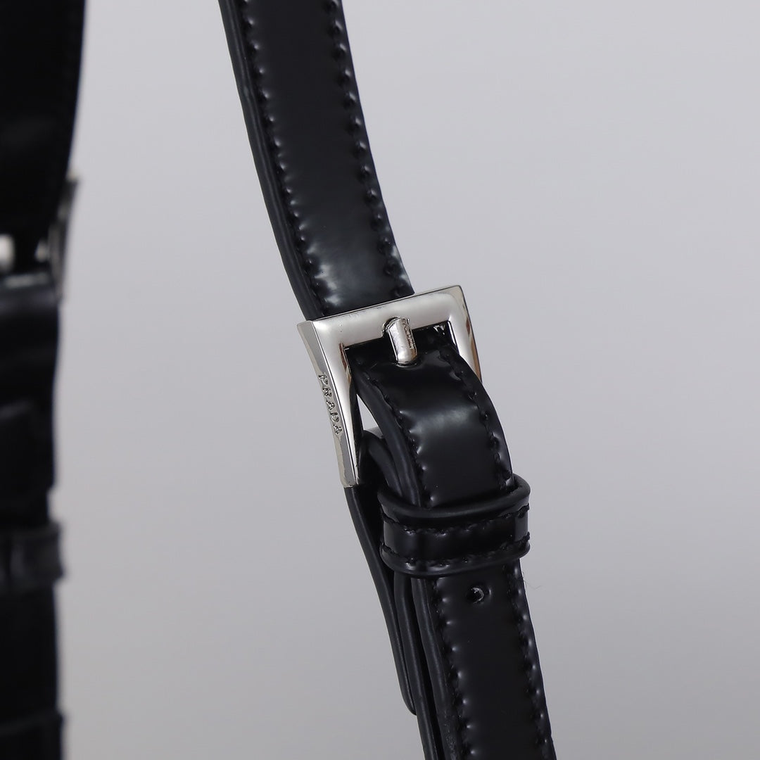 Prada Milano Embellished Crystal-studded Handbag