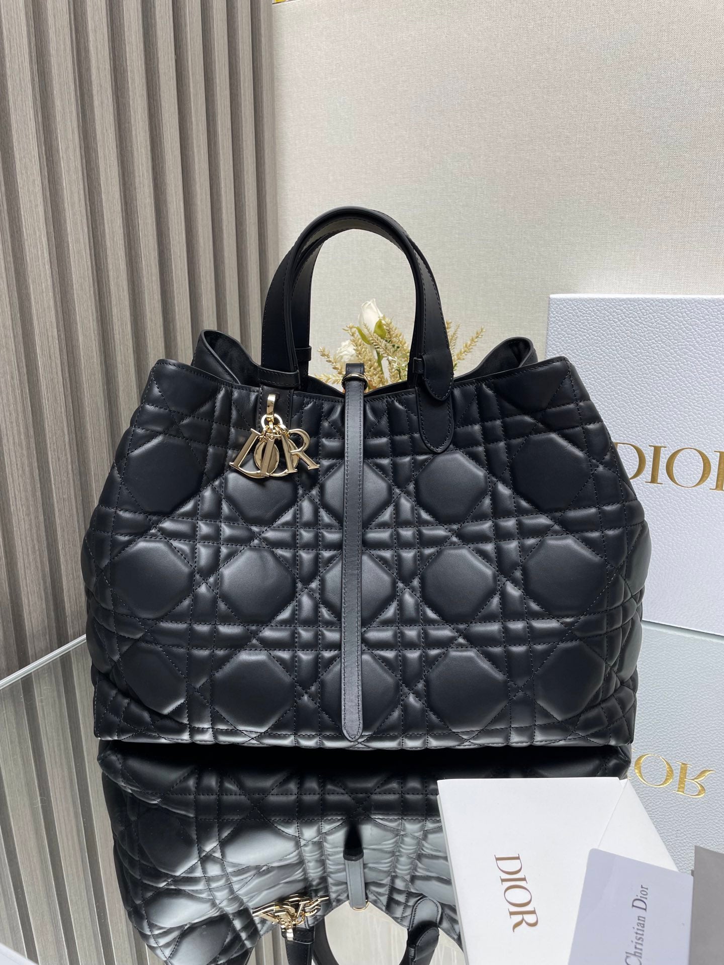 Dior Cannage Quilted Handbag
