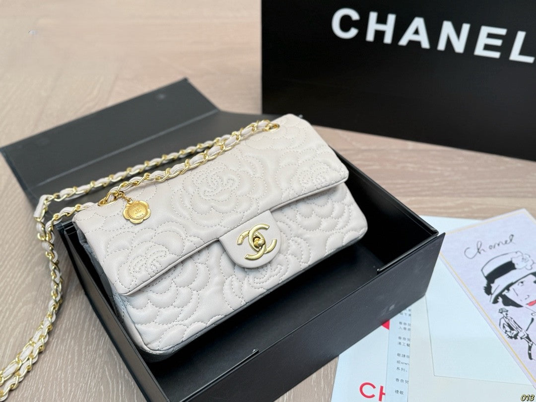 Chanel CF Floral Quilted Chain Bag