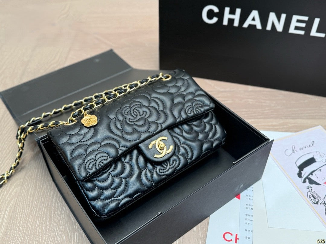 Chanel CF Floral Quilted Chain Bag