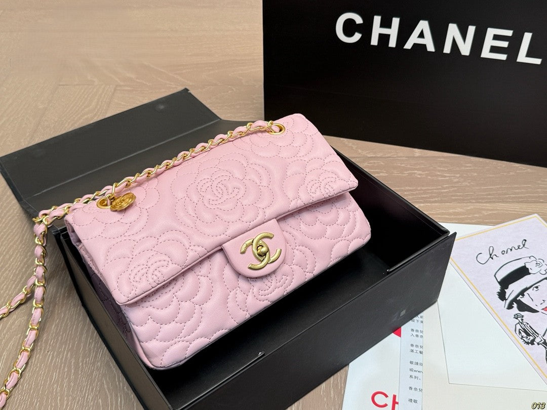 Chanel CF Floral Quilted Chain Bag