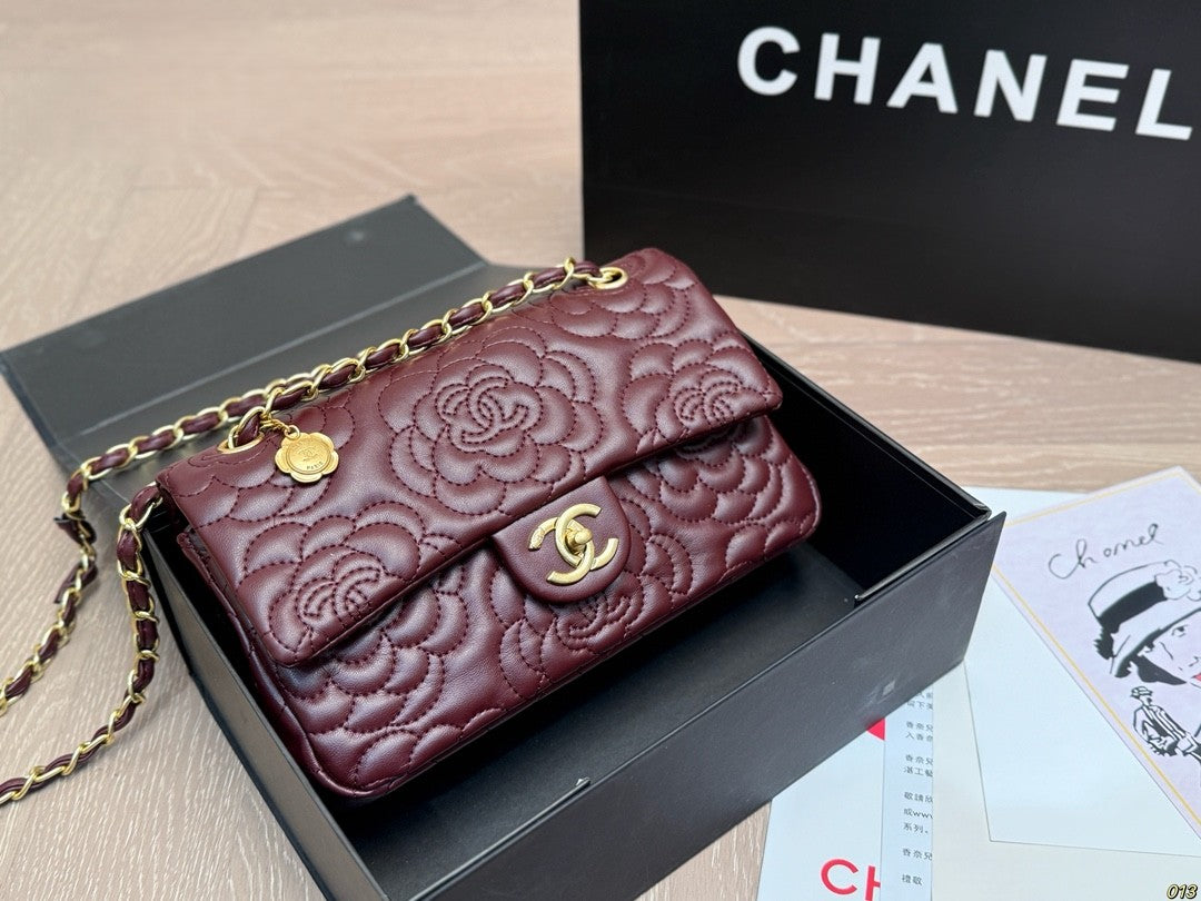 Chanel CF Floral Quilted Chain Bag