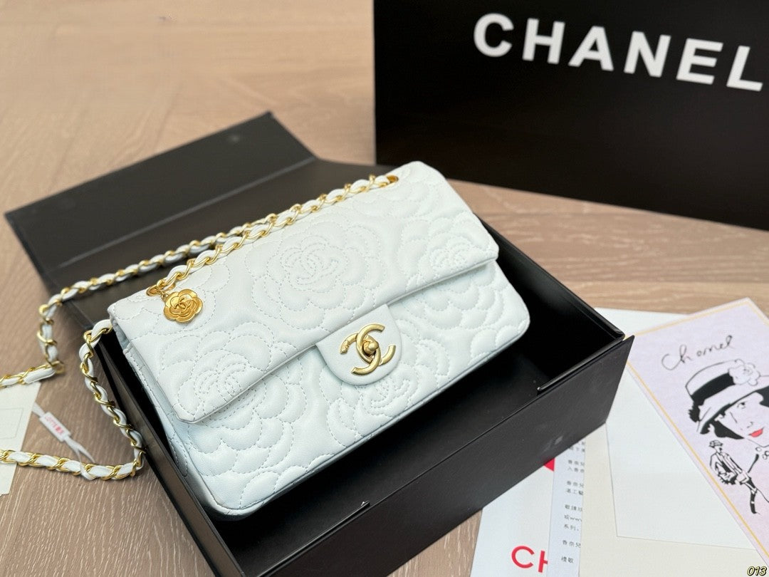 Chanel CF Floral Quilted Chain Bag