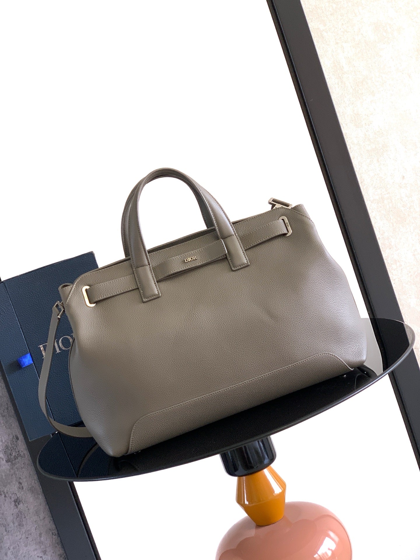 Dior Structured Leather Handbag