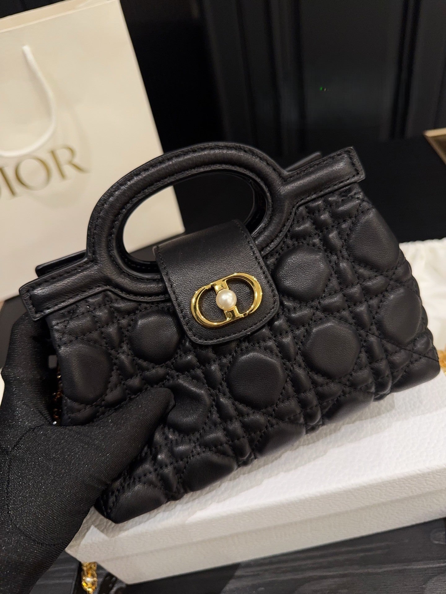 Dior Jolie Handle Chain Bag