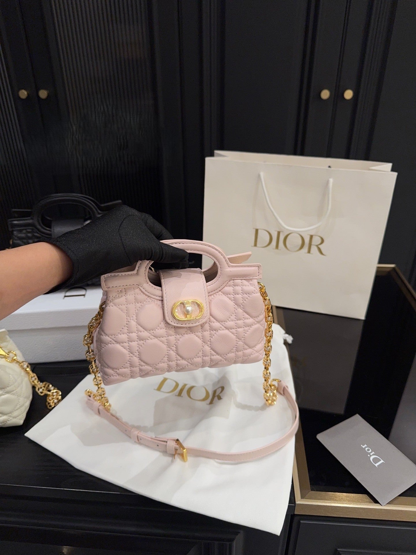 Dior Jolie Handle Chain Bag