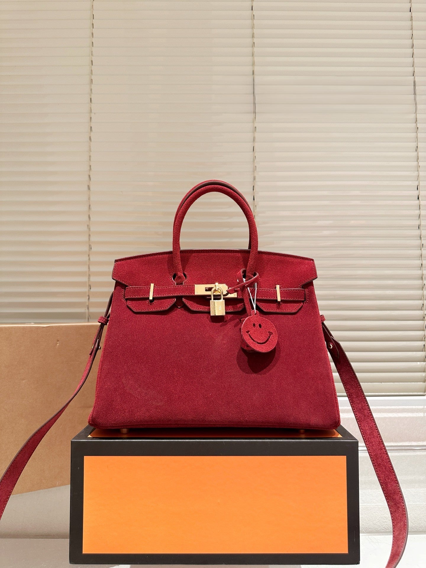 Hermès Birkin 30 cm – Suede Finish with Gold Hardware