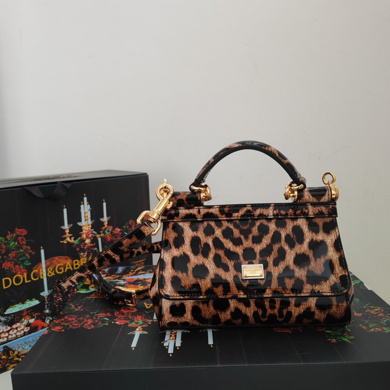Dolce & Gabbana Classic Leopard-Print Handbag