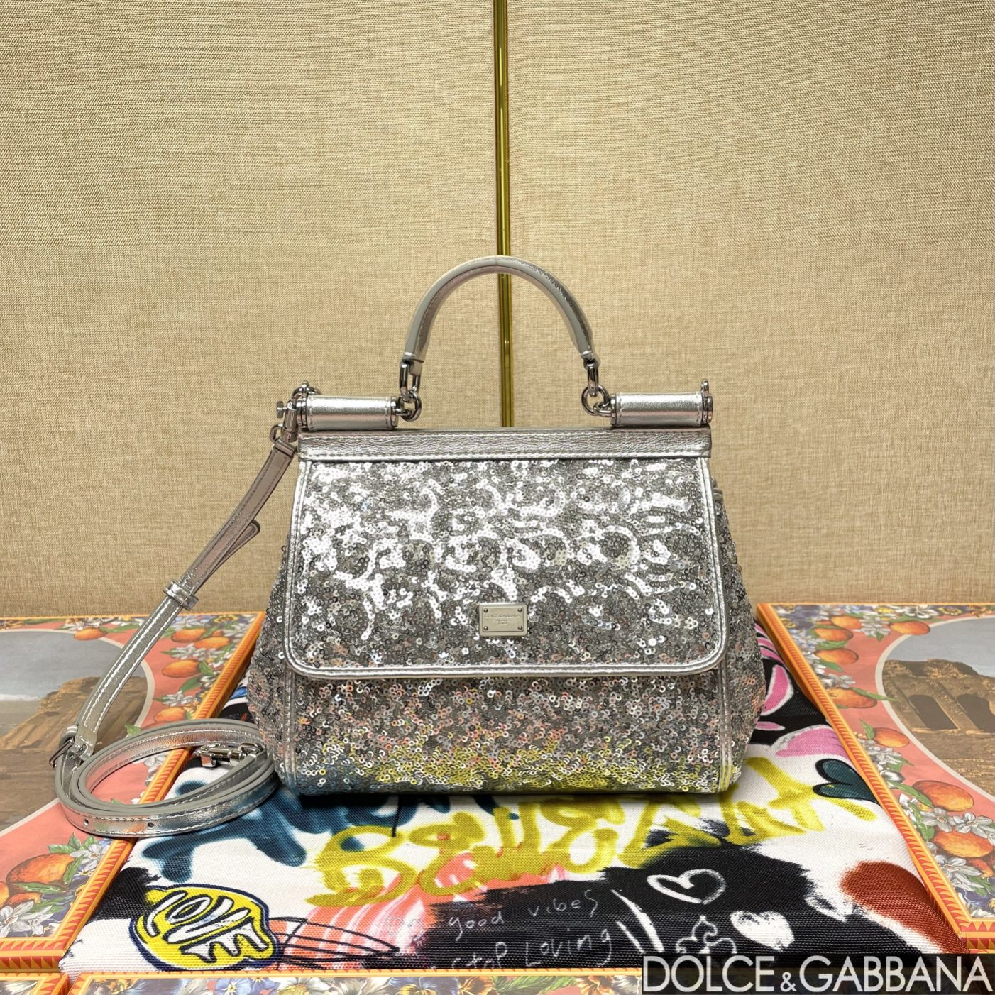 Dolce & Gabbana Classic Sequin Handbag